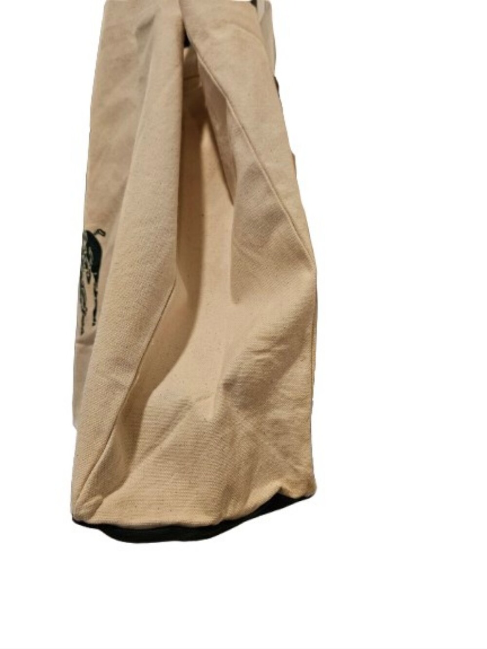Polo Ralph Lauren Waterkeeper Alliance Organic Cotton Canvas Tote Bag Green Pony - Picture 3 of 8